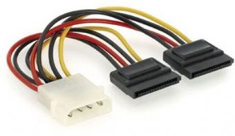 Gembird Cablexpert S-ATA tápkábel átalakító,ATA--> 2x SATA (CC-SATA-PSY)