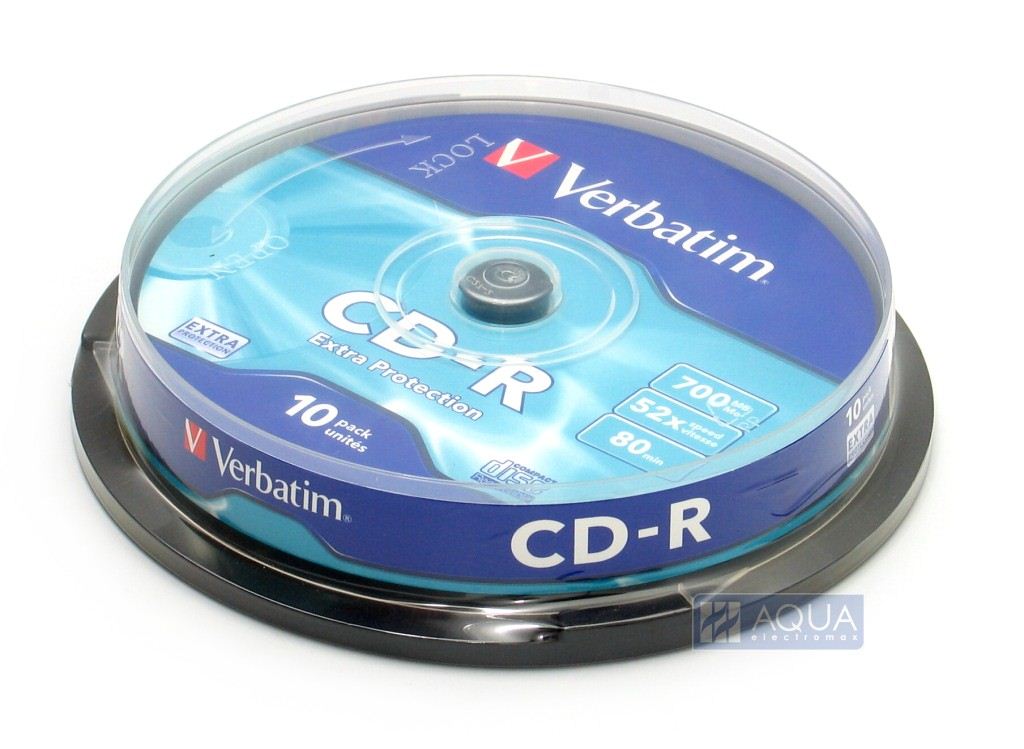 Verbatim 80'/700MB 52x CD lemez 10db/henger