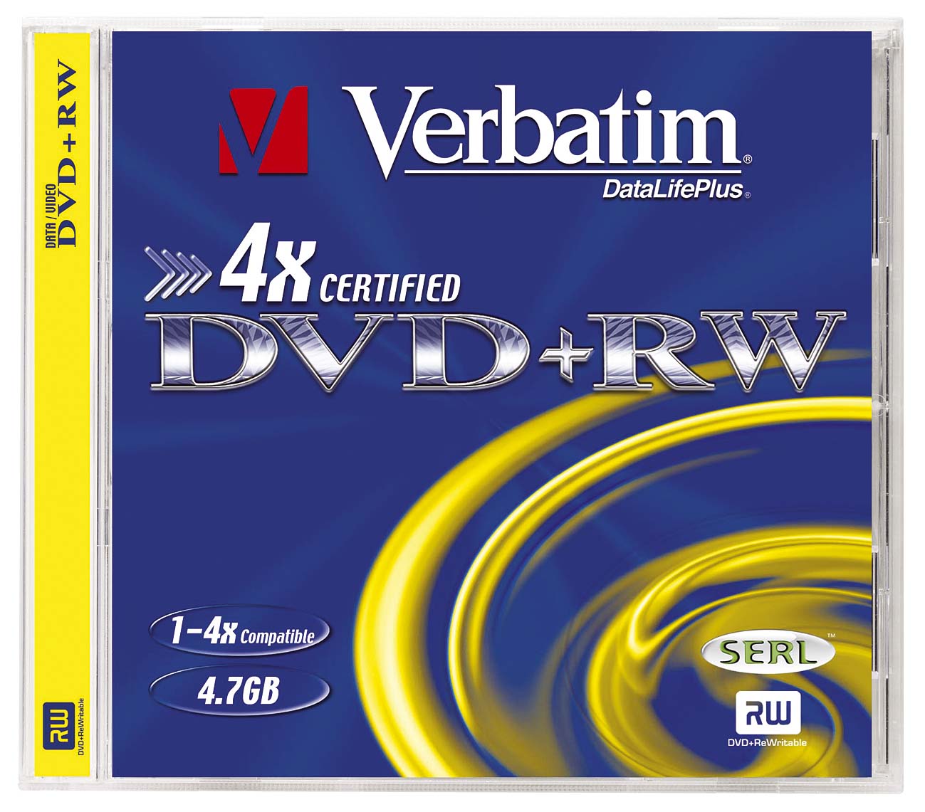 Verbatim DVD+RW 4.7GB 4X DVD lemez