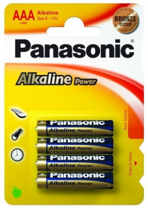 Panasonic 1.5V Alk&aacute;li AAA ceruza elem Alkaline Power (4db / csomag)  (LR03APB/4BP)