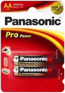 Panasonic 1.5V Alk&aacute;li AA ceruza elem Pro power (2db / csomag)  (LR6PPG/2BP)