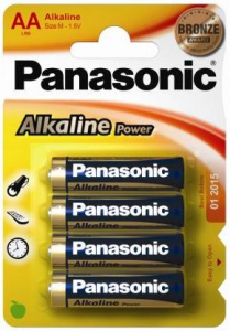 Panasonic 1.5V Alkáli AA ceruza elem Alkaline Power (4db / csomag)  (LR6APB/4BP)