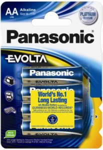 Panasonic 1.5V Alkáli AA ceruza elem EVOLTA (4db / csomag)  (LR6EGE/4BP)