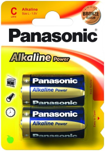 Panasonic 1.5V Alkáli C elem Alkaline Power (2db / csomag)  (LR14APB/2BP)