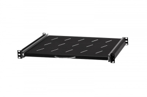 Stalflex rack szekrény polc 1U 19" 350mm fekete (RSR19-1U-350B)