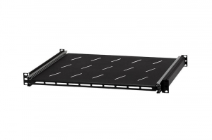 Stalflex rack szekrény polc 1U 19" 350mm fekete (RSR19-1U-350B)