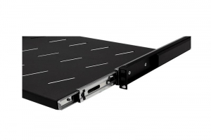 Stalflex rack szekrény polc 1U 19" 350mm fekete (RSR19-1U-350B)