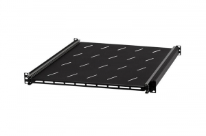 Stalflex rack szekrény polc 1U 19" 550mm fekete (RSR19-1U-550B)