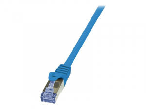 LogiLink 10G S/FTP PIMF PrimeLine patch kábel CAT6A 1m kék (CQ3036S)