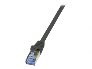 LogiLink 10G S/FTP PIMF PrimeLine patch kábel CAT6A 1,5m fekete (CQ3043S)