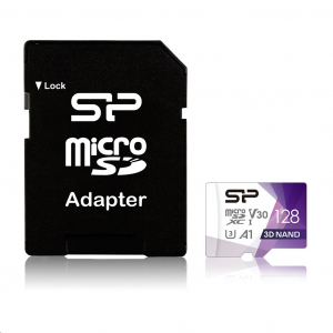 128GB microSDXC memória kártya Silicon Power Superior Pro + adapter (SP128GBSTXDU3V20AB)