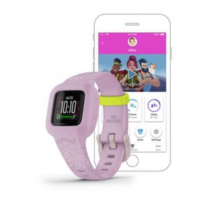 Garmin vívofit jr. 3 tevékenységmérő Lila virág (010-02441-01)