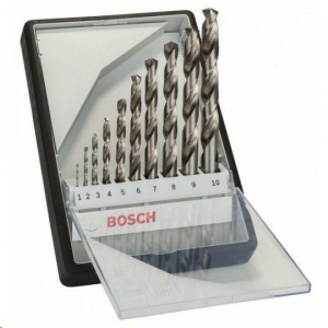 Bosch 2607010535 10 részes Robust Line HSS-G fémfúró készlet