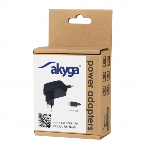 Akyga univerz&aacute;lis tablet adapter 5V/2A 10W micro USB (AK-TB-23)
