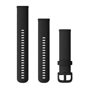 Garmin Quick Release fekete szilikon óraszíj 20mm (010-13021-03)