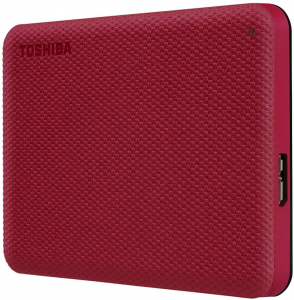 1TB Toshiba 2.5" Canvio Advance külső winchester piros (HDTCA10ER3AA)