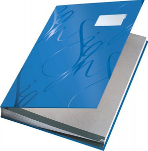 Leitz "Design" aláírókönyv A4 kék (E57450035)