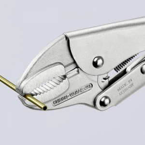 Markoló fogó, 250 mm, szorítási O henger 40 mm, 4 szög: 20 mm, 6 szög: 30 mm, Knipex 41 04 250