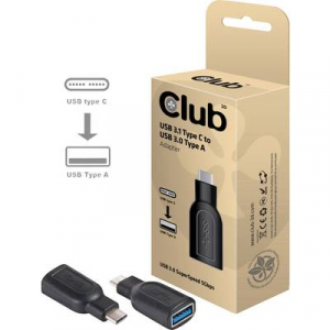 club3D USB 3.0 Átalakító [1x USB-C™ dugó - 1x USB 3.2 Gen 1 A alj] CAA-1521