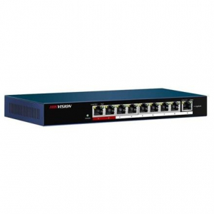 Hikvision 10/100 8x PoE + 1x Base-TX portos switch  (DS-3E0109P-E/M)