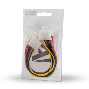 Savio AK-16 Molex t&aacute;pk&aacute;bel &ndash; 3x Molex 4 pin anya