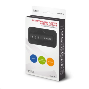 Savio TR-11/B Bluetooth audio adapter fekete