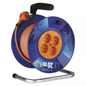 EMOS P09220 eloszt&oacute; 4 aljzat 20m k&eacute;k