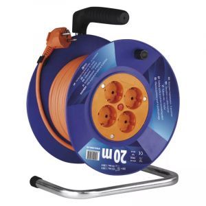 EMOS P09220 eloszt&oacute; 4 aljzat 20m k&eacute;k