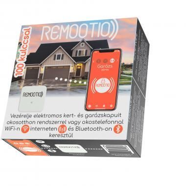 Remootio 2.0 Dual Univerzális USB, okosotthon Wi-Fis, Bluetoothos kapunyitó 100 kulcsos és vendégkulcsok