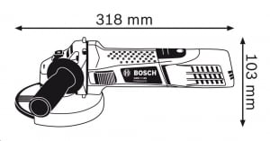 Bosch Professional GWS 7-125 sarokcsiszoló (0601388108)