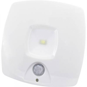 LED-es éjszakai fény mozgásérzékelővel Szögletes LED Nappalifény-fehér Müller Licht 27700015 Fehér
