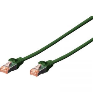 RJ45 Hálózat Csatlakozókábel CAT 6 S/FTP 10.00 m Sárga Halogénmentes, sodort érpár, Védővel, Lángálló Digitus