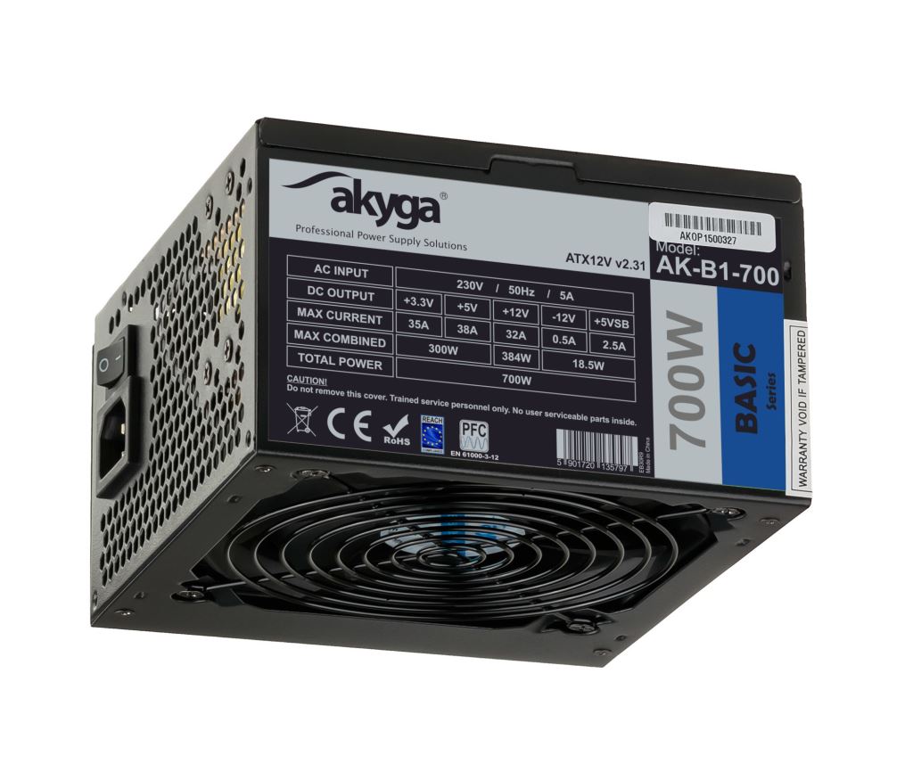 Alimentation ATX Akyga Basic 700W - Puissance et Fiabilité pour PC