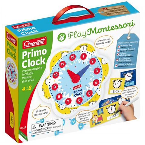 Quercetti Montessori Primo Clock oktató játék