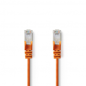 Nedis Cat 5e kábel, SF/UTP, RJ45 (8P8C) dugasz-RJ45 (8P8C) dugasz, 0.50 m,narancs