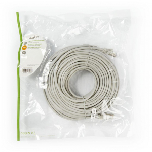Nedis Cat 5e kábel, SF/UTP, RJ45 (8P8C) dugasz-RJ45 (8P8C) dugasz, 30.0 m, szürke