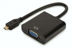 Digitus Micro-HDMI -> VGA átalakító fekete (DA-70460)