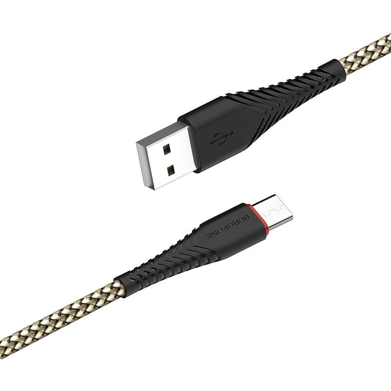 Borofone BX25 USB - Micro-USB kábel 1m fekete (1318775)