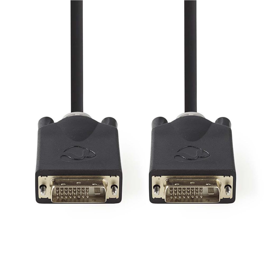 Nedis DVI kábel , DVI-D 24+1 érintkezős dugasz-DVI-D 24+1 érintkezős dugasz, 2560x1600, 2.00 m