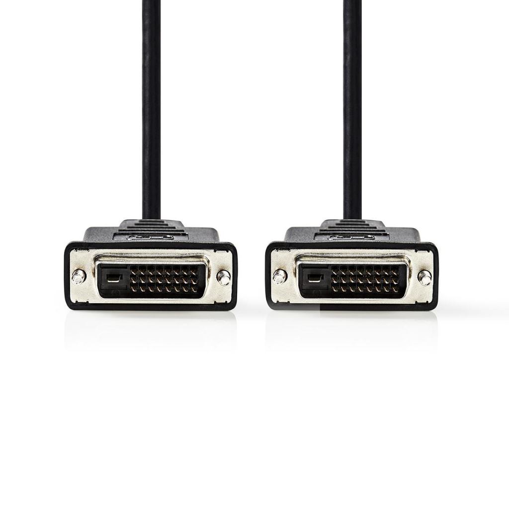 Nedis DVI kábel, DVI-D 24+1 érintkezős dugasz-DVI-D 24+1 érintkezős dugasz, 2560x1600, 10.0 m, fekete