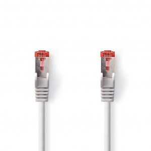 Nedis Cat 6 kábel, RJ45 (8P8C) dugasz-RJ45 (8P8C) dugasz, S/FTP, 3.00 m, szürke