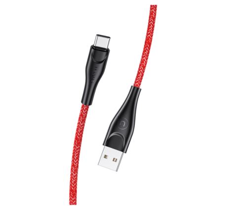 Usams SJ392USB02 USB-C töltő és adat kábel piros (1323994)