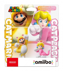Nintendo amiibo Super Mario "Cat Mario & Cat Peach" figura (NIFA0686)