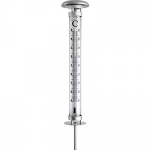 Napelemes lesz&uacute;rhat&oacute; hagyom&aacute;nyos kerti hőm&eacute;rő, TFA Solino 12.2057