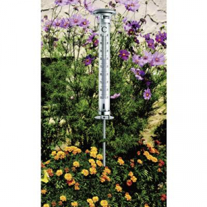 Napelemes lesz&uacute;rhat&oacute; hagyom&aacute;nyos kerti hőm&eacute;rő, TFA Solino 12.2057