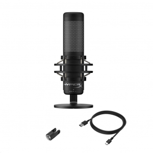 HyperX QuadCast S asztali mikrofon fekete (HMIQ1S-XX-RG/G / 4P5P7AA)