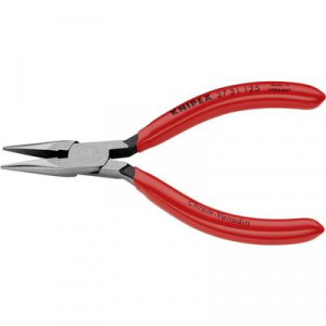 Markoló fogó finommechanikához 125 mm, lapos, kerek pofa, Knipex 37 31 125