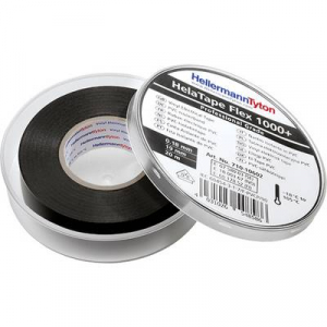 Szigetelőszalag készlet 10db PVC fekete 20 m x 19 mm HellermannTyton 710-10601