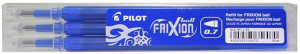 Pilot Frixion 0,7mm 3db-os k&eacute;k rollertoll bet&eacute;t (BLS-FR-7-L-S3)