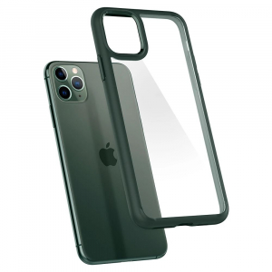 Spigen Ultra Hybrid Apple iPhone 11 Pro tok átlátszó-zöld (ACS00417)